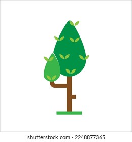 Fresh Green Big Tree Element Image