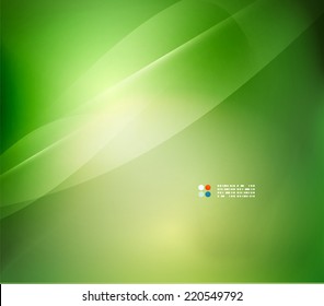 Fresh green blur wave and colors, abstract background