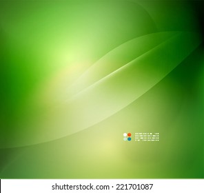 Fresh green blur wave and colors, abstract background