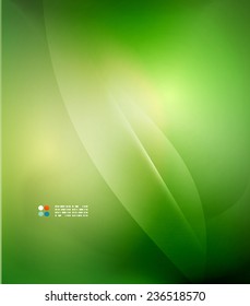 Fresh green blur wave and colors, abstract background