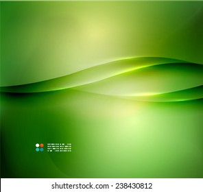 Fresh green blur wave and colors, abstract background