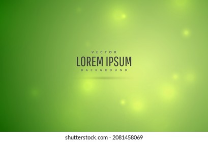 fresh green bokeh background vector illustration