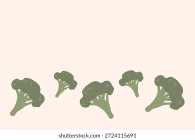 Brócoli verde fresco, Ilustración vectorial, comida saludable, verduras orgánicas, para Anuncios y Diseño web