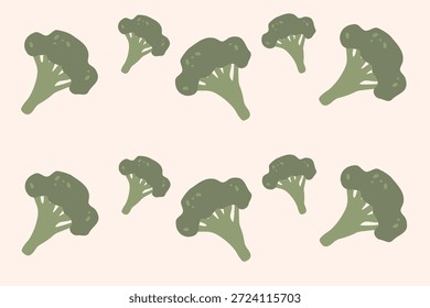 Brócoli verde fresco, Ilustración vectorial, comida saludable, verduras orgánicas, para Anuncios y Diseño web