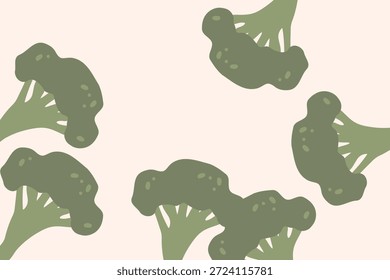 Brócoli verde fresco, Ilustración vectorial, comida saludable, verduras orgánicas, para Anuncios y Diseño web