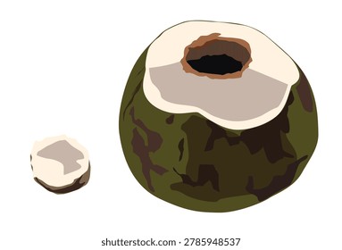 Fresh Green Coconuts Ready To Sip