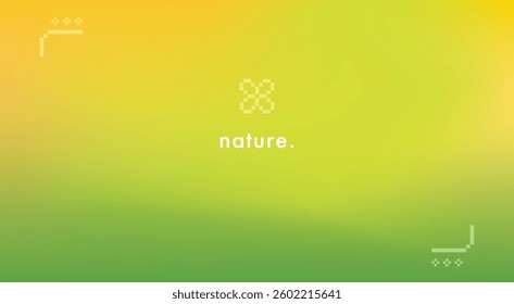 Fresh green color gradient background. Abstract spring summer season blurry vector texture. Nature pattern. Aesthetic bg. Vector soft horizontal backdrop for poster, banner, cover, header design