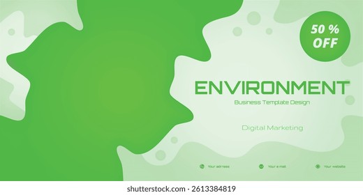 Fresh green design with eco-friendly vibes, perfect for digital marketing and business promotion