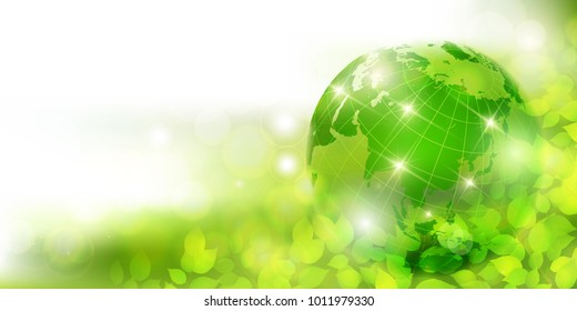 Fresh green Earth background