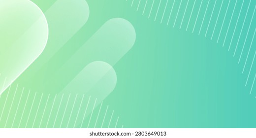 Fresh green eco background with dynamic chartreuse waves and clean graphic lines. Cool pop style banner template for corporate business sale or campaign event.