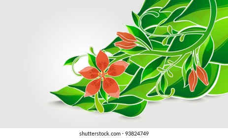 fresh green eps10 vector background