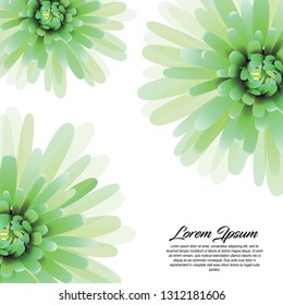fresh green flower