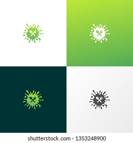 Fresh Green Food Logo Symbol Idea