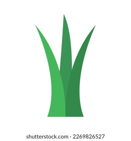 Fresh green grass. Vector flat illustration