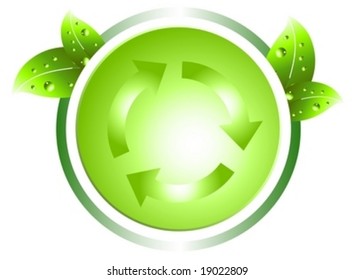 Fresh green icon vector illustration