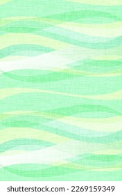 Fresh green Japanese paper watercolor background