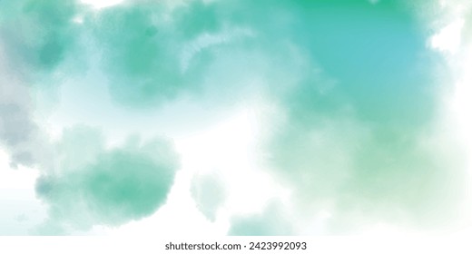 fresh green Japanese paper watercolor background