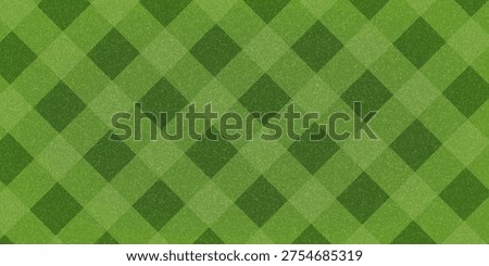 Fresh green lawn with stripes as background, top view