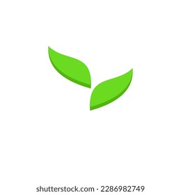 fresh green leaf design vector
