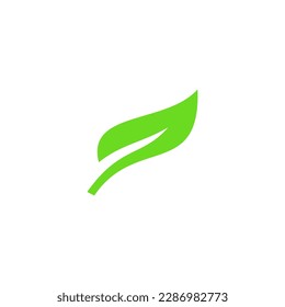 fresh green leaf design vector