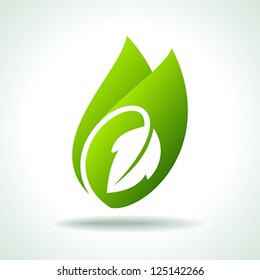 fresh green leaf icon
