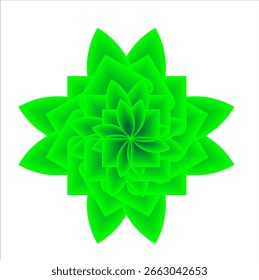 Una ilustración de hoja verde fresca que simboliza el crecimiento y la sostenibilidad, ideal para proyectos ecológicos.