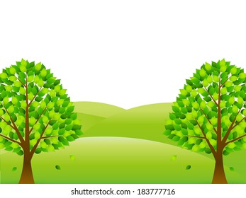 Fresh green leaf landscape