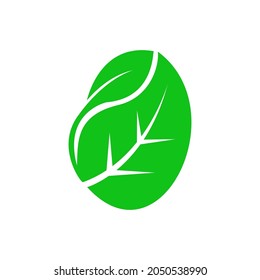Fresh Green Leaf Vector Illustration For Logo Or Anything