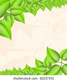 fresh green leaves  design