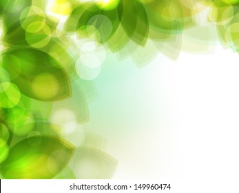 Fresh green leaves nature background. 