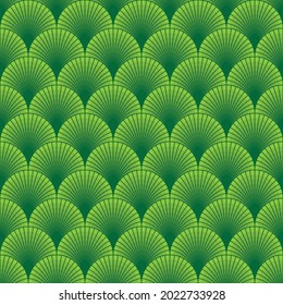 Fresh green leaves - Seamless Vector Square Pattern