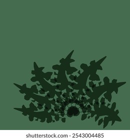 Fresh Green Leaves Vector abstract back ground 