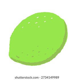 Vetor de fruta de limão verde fresco