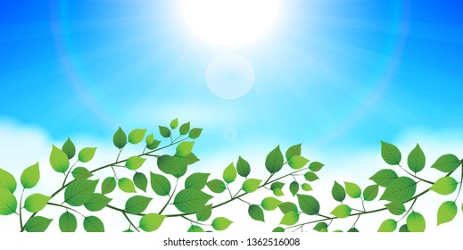Fresh green light green background