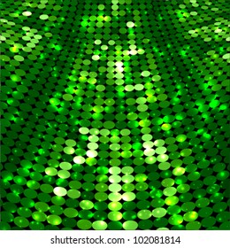 fresh green mosaic perspective background