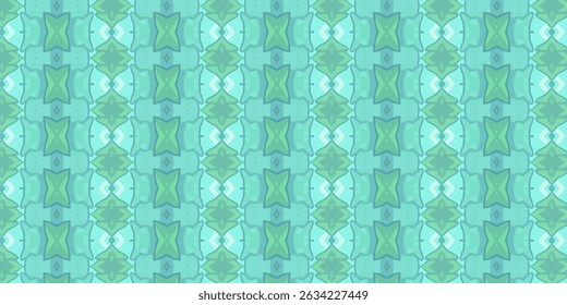 Fresh Green Seamless Nature Pattern - Soft Tones