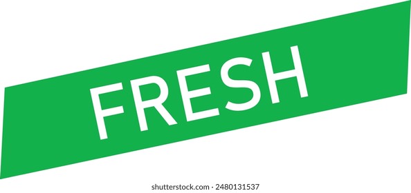 fresh green sign or tag