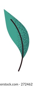 Etiqueta engomada fresca de la hoja de té verde