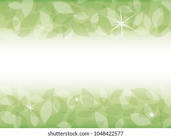 Fresh green vector frame.
