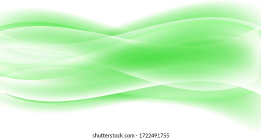 Fondo verde de ola verde fresco