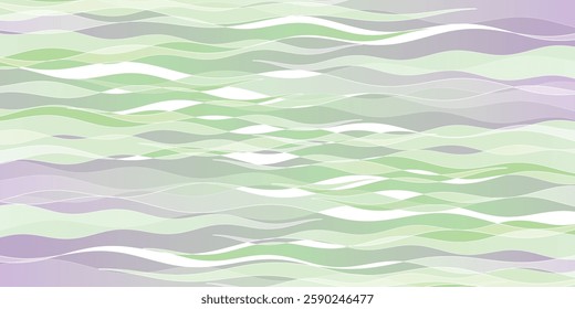 fresh green wave pattern background