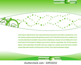 Fresh green website template