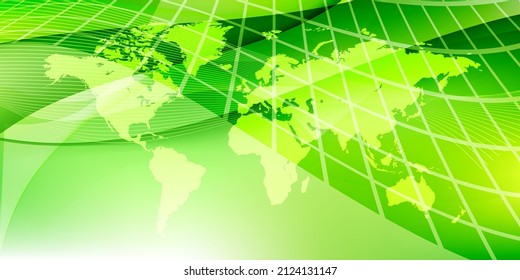 Fresh green world wave background 