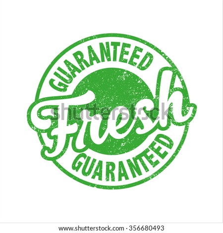 Fresh guaranteed, grunge stamp, vector