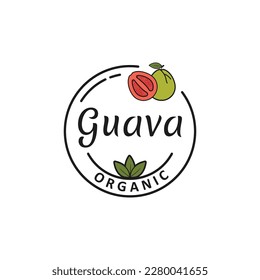 Neue Guava Fruit Illustration Vektorgrafik Design. Geeignet für den Handel mit Obst und frischem Fruchtsaft.