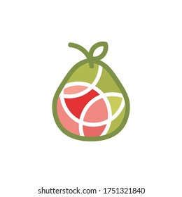fresh guava for a modern company, this logo in a simple and minimalist polish