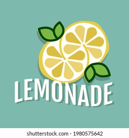 fresh half lemonade orange lemon logo design vector symbol graphic