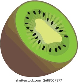  Meia Fatia Fresca de Kiwi