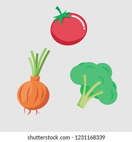 fresh harvest vegetable ingredient food vector design