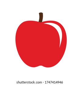fresh healthy apple fruit vector design. diet symbol. perfect for nature food logo